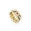 Ring Cross Hatch .10ctw Ruby 14ky Sz6.5 4.81g 225060008