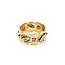 Ring Cross Hatch .10ctw Ruby 14ky Sz6.5 4.81g 225060008