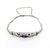Bracelet Art Deco 1.00ctw Old European/Rose Cut Diamonds Synthetic Sapphires 14kw 14mm 6.5" 14.86g 225050026