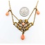 Necklace Lavalier Coral Seed Pearls 10ky 14" 6.84g 225060015
