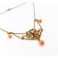 Necklace Lavalier Coral Seed Pearls 10ky 14" 6.84g 225060015