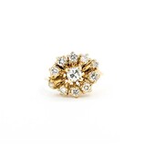 Ian Szymczak Ring Cocktail .60ctw Round Diamonds 14ky Sz5.5 3.81g 225060006