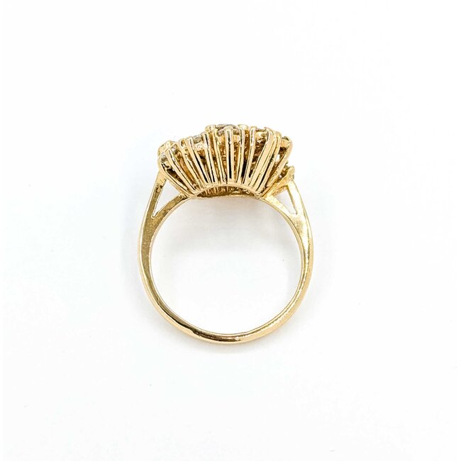 Ring Cocktail .60ctw Round Diamonds 14ky Sz5.5 3.81g 225060006