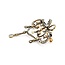 Brooch/Pendant Antique Bow 1.25ctw Rose Cut/Old Mine Diamonds SS/18ky 54x47mm 10.68g 225060017