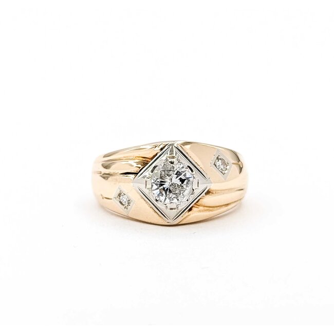 Ring .80ct Round Diamond 14ky Sz9.5 6.56g 225060005