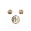 Earrings Floral .20ctw Round Diamonds 14ky 11mm 2.69g 225060012