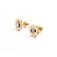 Earrings Floral .20ctw Round Diamonds 14ky 11mm 2.69g 225060012