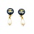 Chanel Coco Mark Earrings Faux Dangle Pearl 125050130