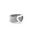 Ring Tiffany Mesh Heart SS Sz6 5.66g 225050051