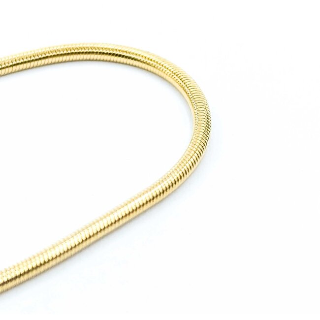 Necklace Snake Link Lobster Clasp 14ky 1.5mm 16" 8.4g 125062001