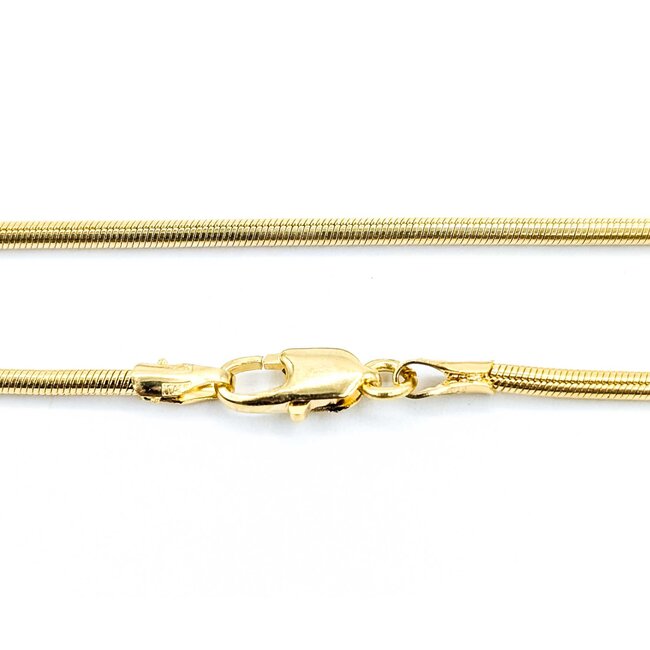Necklace Snake Link Lobster Clasp 14ky 1.5mm 16" 8.4g 125062001