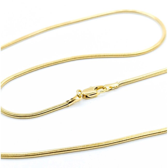Necklace Snake Link Lobster Clasp 14ky 1.5mm 16" 8.4g 125062001