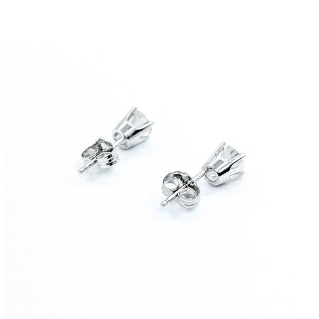 Earrings Stud 4 Prong .70ctw Round Diamonds 14kw 4.75mm 1.0g 225050008