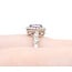 Ring Milgrain .36ctw Round Diamonds .51ct Pink Sapphire 14kw 10.7mm sz7 3.47g 125060038