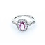 Ring Milgrain .36ctw Round Diamonds .51ct Pink Sapphire 14kw 10.7mm sz7 3.47g 125060038