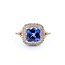 Ring Effy .39ctw Round Diamonds 2.28ct Tanzanite 14kr 12.7mm Sz7 4.57g 125060031
