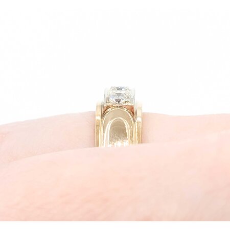 JoAnn Zitzow Ring Three Stone 45ctw Round Diamonds 14ky sz9.5 8.34g 225060022