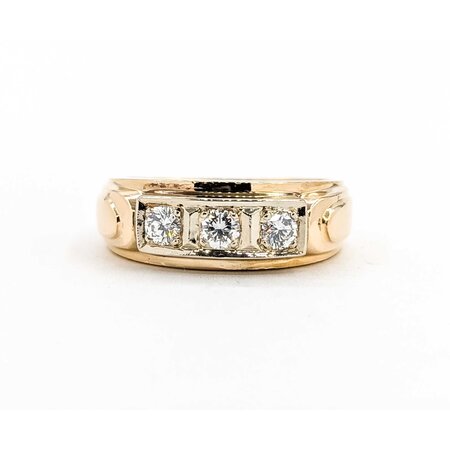 JoAnn Zitzow Ring Three Stone 45ctw Round Diamonds 14ky sz9.5 8.34g 225060022