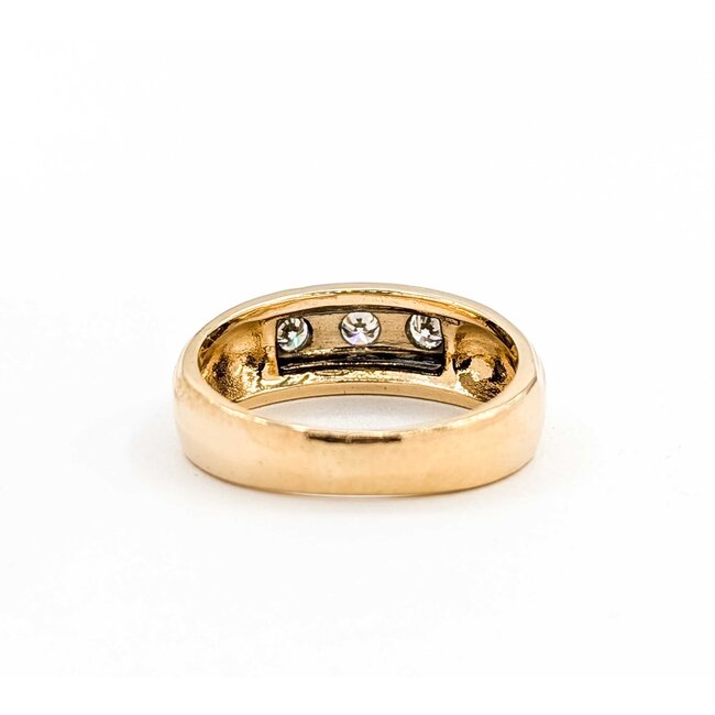 Ring Three Stone 45ctw Round Diamonds 14ky sz9.5 8.34g 225060022