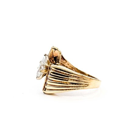 Ring Set .60ct Marquise Diamonds .12ctw Diamonds 10ky sz5 8.06g 125060046