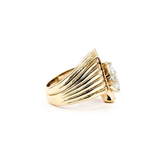 Ring Set .60ct Marquise Diamonds .12ctw Diamonds 10ky sz5 8.06g 125060046