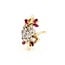 Ring Cocktail .70ctw Round Diamonds .60ctw Ruby 14ky Sz6.5 9.22g 225060023
