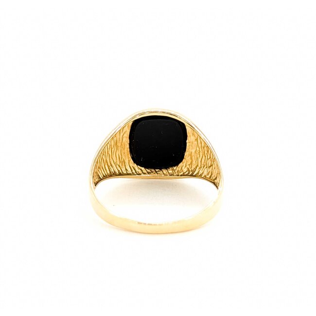 Ring 12x10mm Black Onyx 10ky 14mm Sz10 3.5g 125060005