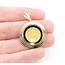 Pendant Panda Coin Black Onyx 14k/24k 6.7g 125060043