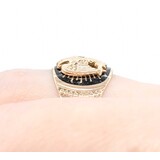  Ring Double Eagle Shriner 10ky 14mm Sz9.25 8.07g 125062020