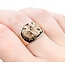 Ring Double Eagle Shriner 10ky 14mm Sz9.25 8.07g 125062020