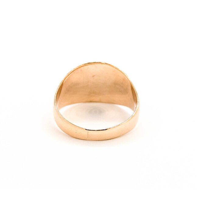 Ring Double Eagle Shriner 10ky 14mm Sz9.25 8.07g 125062020