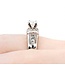 Ring Channel Set .70ct Round Diamond .75ctw Diamonds Princess Cut 14kw 7.3mm Sz8 8.53g 225060018