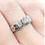 Ring Channel Set .70ct Round Diamond .75ctw Diamonds Princess Cut 14kw 7.3mm Sz8 8.53g 225060018
