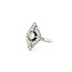 Ring Cocktail .42ctw European Cut Diamonds .25ctw Green Emeralds 900pt 19x13mm Sz7 5g 125060010