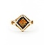 Ring Masonic Synthetic Ruby 10ky 14mm Sz10 5.1g 125062022