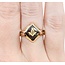 Ring Masonic Synthetic Ruby 10ky 14mm Sz10 5.1g 125062022
