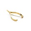 Brooch Wishbone .01ct Round Diamonds 14ky 2.9g 125060045