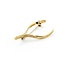 Brooch Wishbone .01ct Round Diamonds 14ky 2.9g 125060045