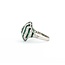 Ring Dome .61ct Old European Cut Diamond 1.09ctw Near Colorless Diamonds 2.06ctw Green Emeralds 900pt 17mm Sz6.75 7.1g 125060009