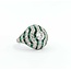 Ring Dome .61ct Old European Cut Diamond 1.09ctw Near Colorless Diamonds 2.06ctw Green Emeralds 900pt 17mm Sz6.75 7.1g 125060009