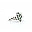 Ring Dome .61ct Old European Cut Diamond 1.09ctw Near Colorless Diamonds 2.06ctw Green Emeralds 900pt 17mm Sz6.75 7.1g 125060009