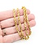 Necklace Rope Link Lobster Clasp 10ky 3.2mm 24" 19.7g 125062023