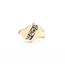 Ring Four Stone .20ctw Round Diamonds 14ky sz7 3.4g 125060047