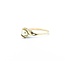 Ring Leaf Motif 5.7mm Akoya Pearl 14ky Sz7 1.73g 225050053