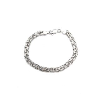 Bracelet Charm Double Link 14kw 7.50" 13.81g 225050039