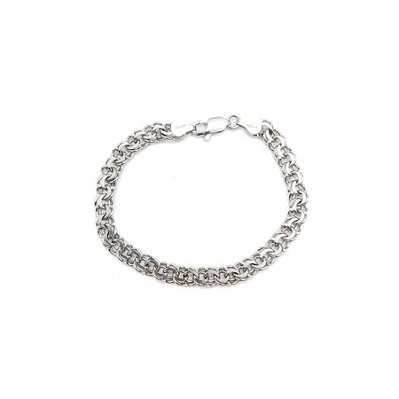 Bracelet Charm Double Link 14kw 7.50" 13.81g 225050039