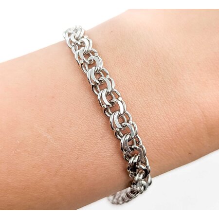 Bracelet Charm Double Link 14kw 7.50" 13.81g 225050039