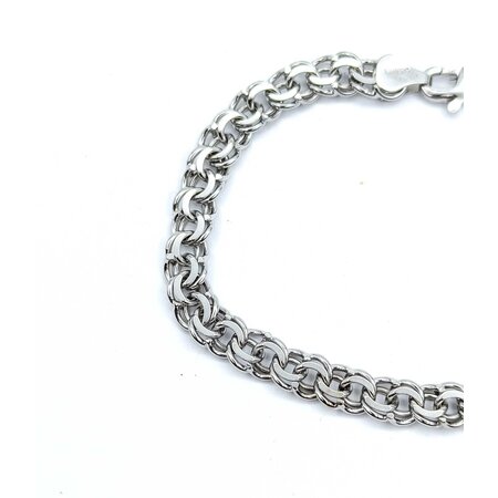 Bracelet Charm Double Link 14kw 7.50" 13.81g 225050039