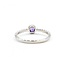 Ring Beaded Band .03ctw Round Diamonds .10ct Amethyst 14kw 5.2mm sz6.5 1.72g 125060041