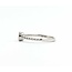 Ring Beaded Band .03ctw Round Diamonds .10ct Amethyst 14kw 5.2mm sz6.5 1.72g 125060041